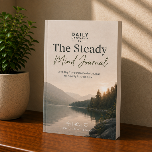 The Steady Mind Journal | 91-Day Guided Anxiety & Stress Relief Journal with CBT-Inspired Prompts, Mood Tracker & Grounding Tools – 6×9