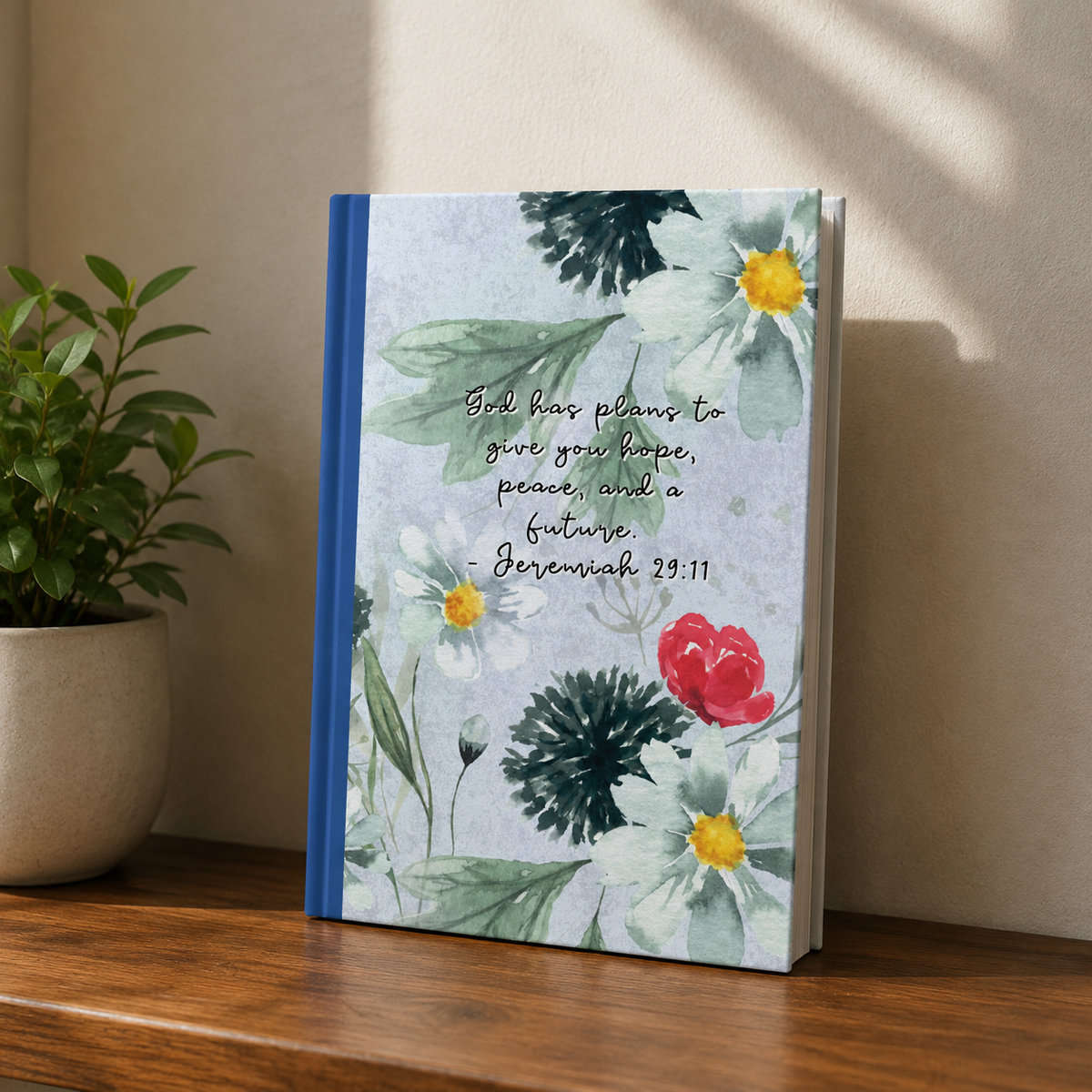 Jeremiah 29:11 Scripture Journal – Hope & A Future Botanical Softcover Notebook (6x9, 100 Pages)