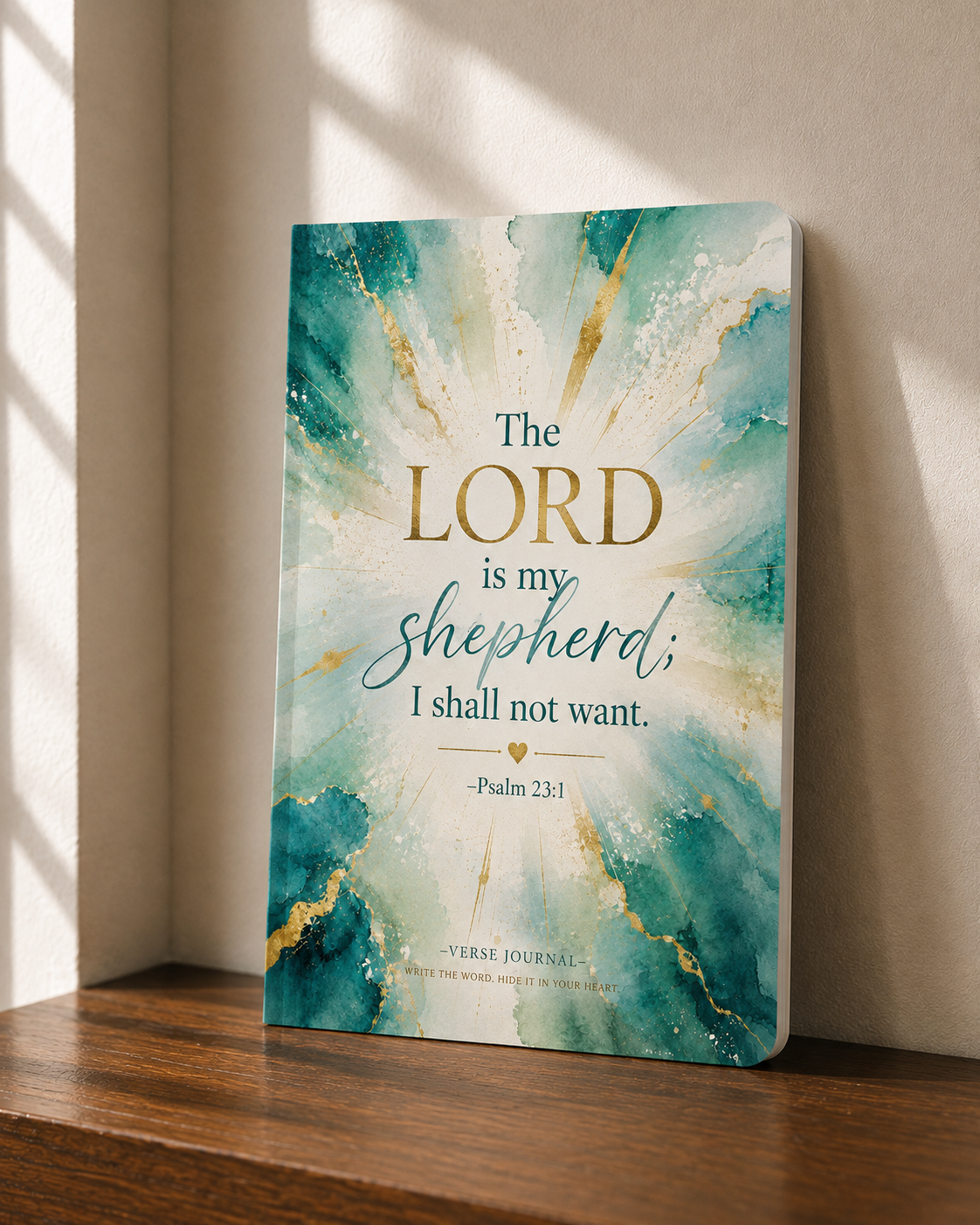 Christian Journal | “The Lord Is My Shepherd” Faith & Prayer Journal – 6×9 Softcover or Hardcover Gift