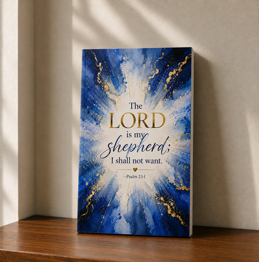 Christian Journal | “The Lord Is My Shepherd” Faith & Prayer Journal – 6×9 Softcover or Hardcover Gift