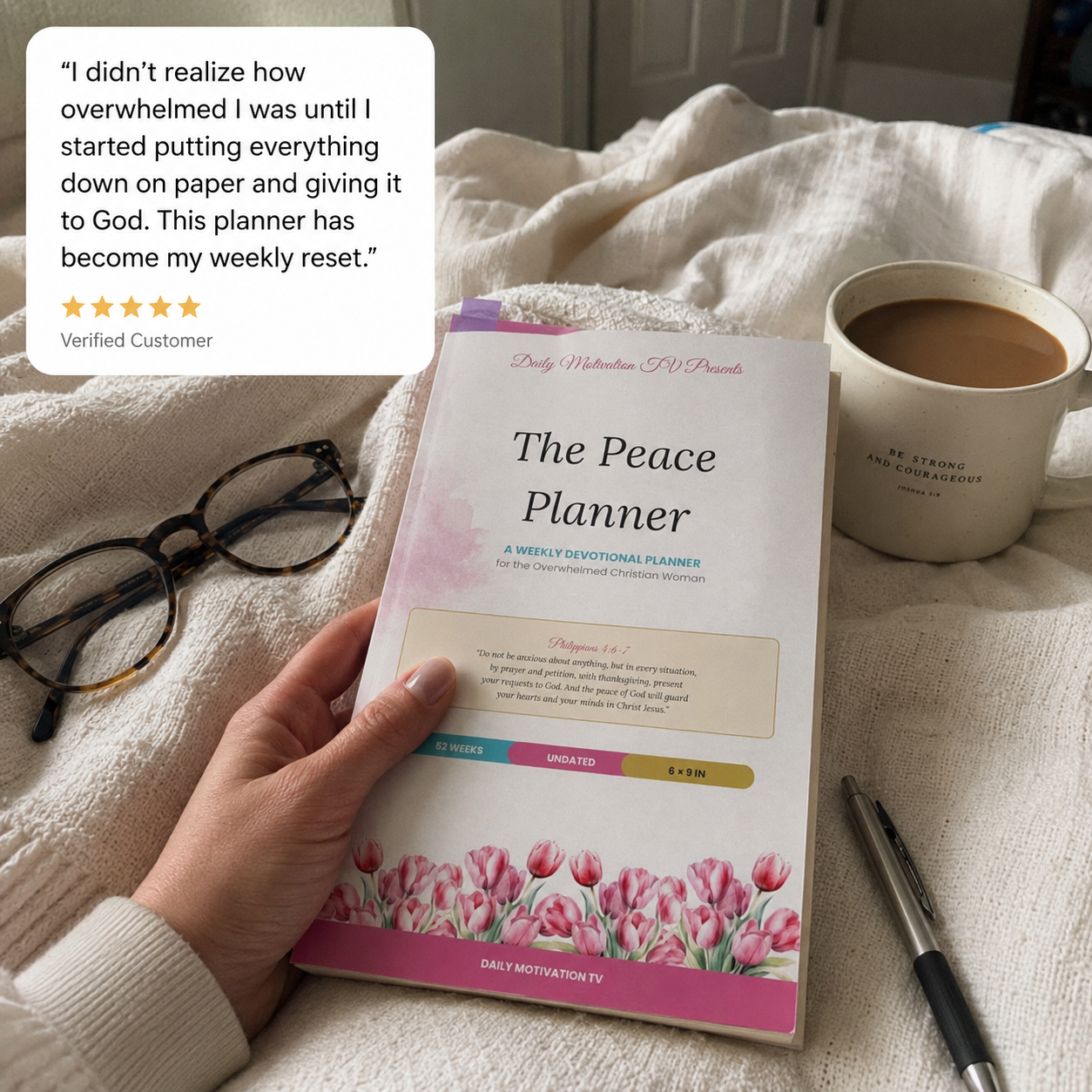 The Peace Planner — Devotional Planner, Undated Weekly Journal