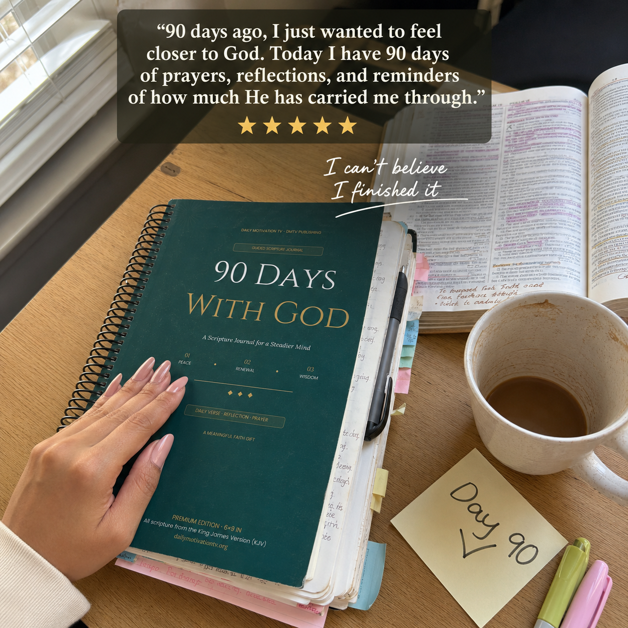 Improved Version - 90-Day Scripture Journal - Spiral Bound / Softbound 6x9in