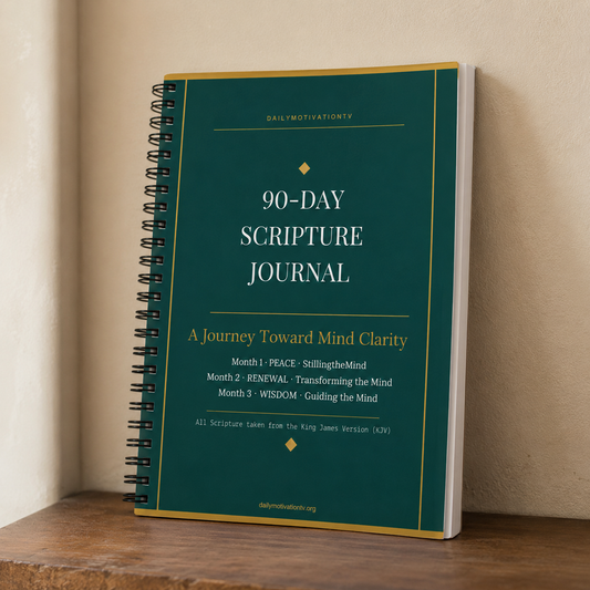 90-Day Scripture Journal — Original Version, Healing Devotional Workbook - Spiral Bound