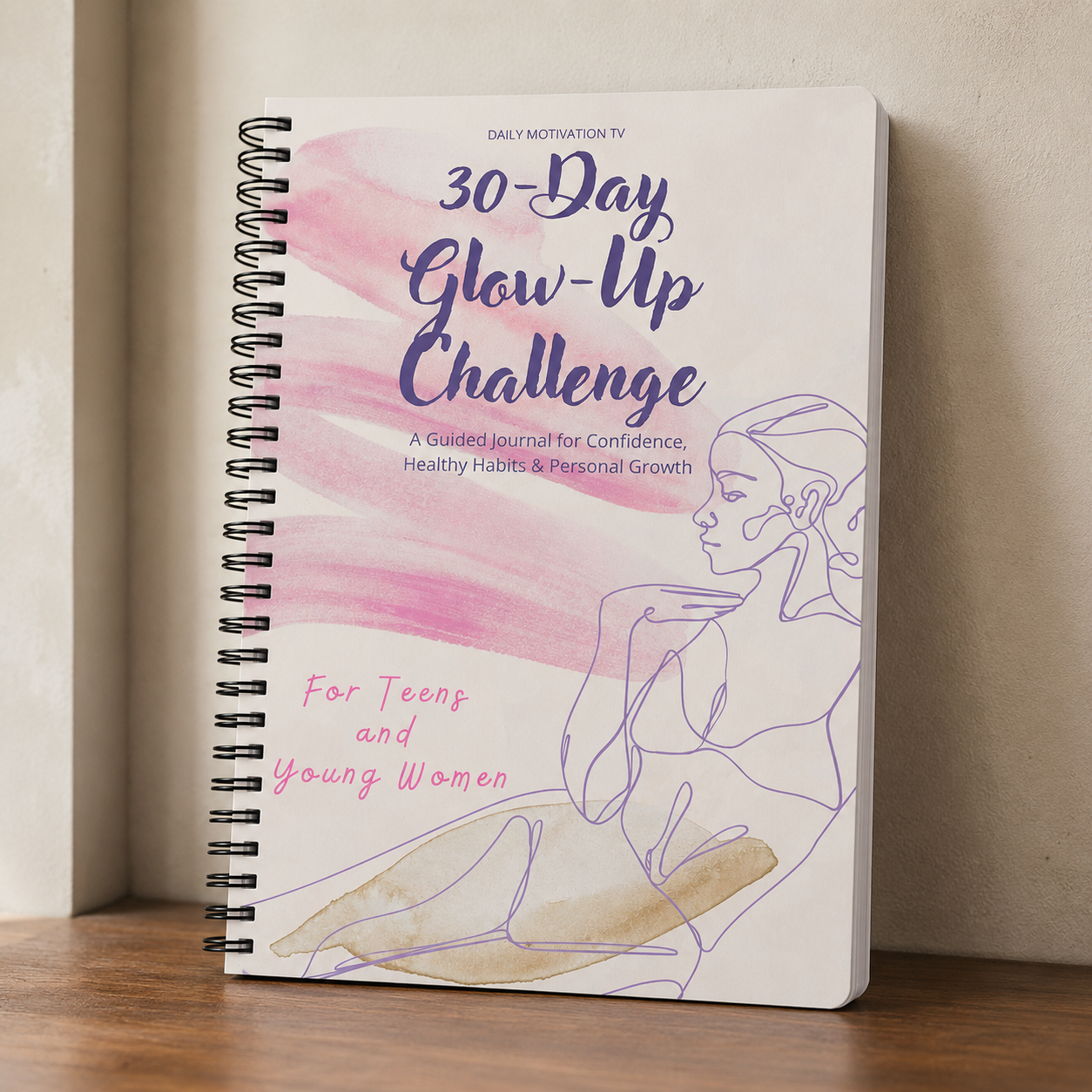 30 Day Glow Up Challenge Journal — for Teens & Women
