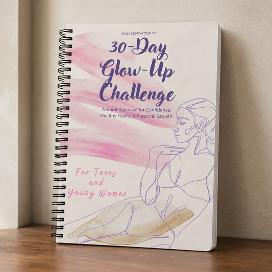 30 Day Glow Up Challenge Journal — for Teens & Women