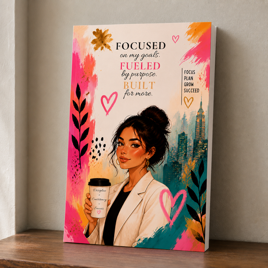 Blank Lined Journal for Women — Motivational Notebook - Gift Idea