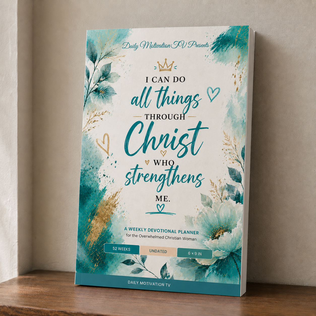 Christian Prayer Journal Philippians 4:13 — Lined Blank Journal for Christian Gift