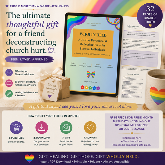 Bisexual Christian Devotional Journal - Printable PDF / Digital