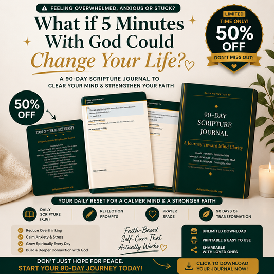 90-Day Scripture Journal — Premium Christian Anxiety Journal - Printable PDF / Digital