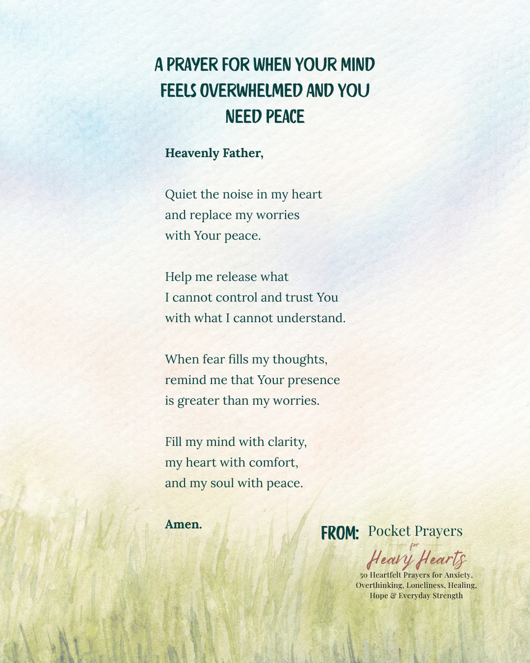 Pocket Prayers for Heavy Hearts - 50 Heartfelt Prayers & Personal Reflections for Every Season of Life