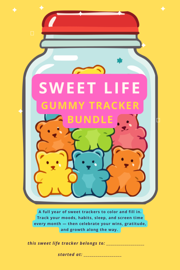 Sweet Life Gummy Tracker — Printable PDF / Digital