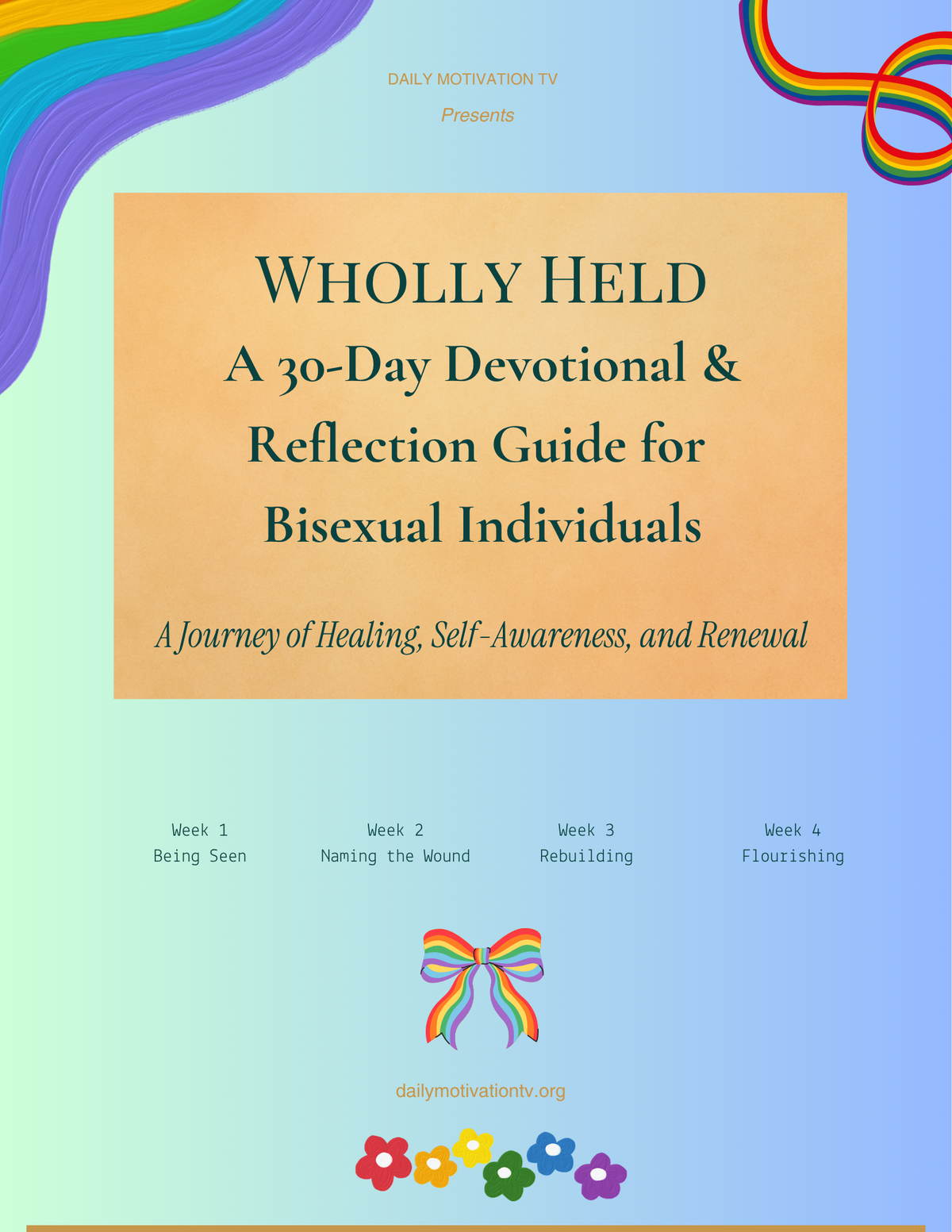Bisexual Christian Devotional Journal - Printable PDF / Digital