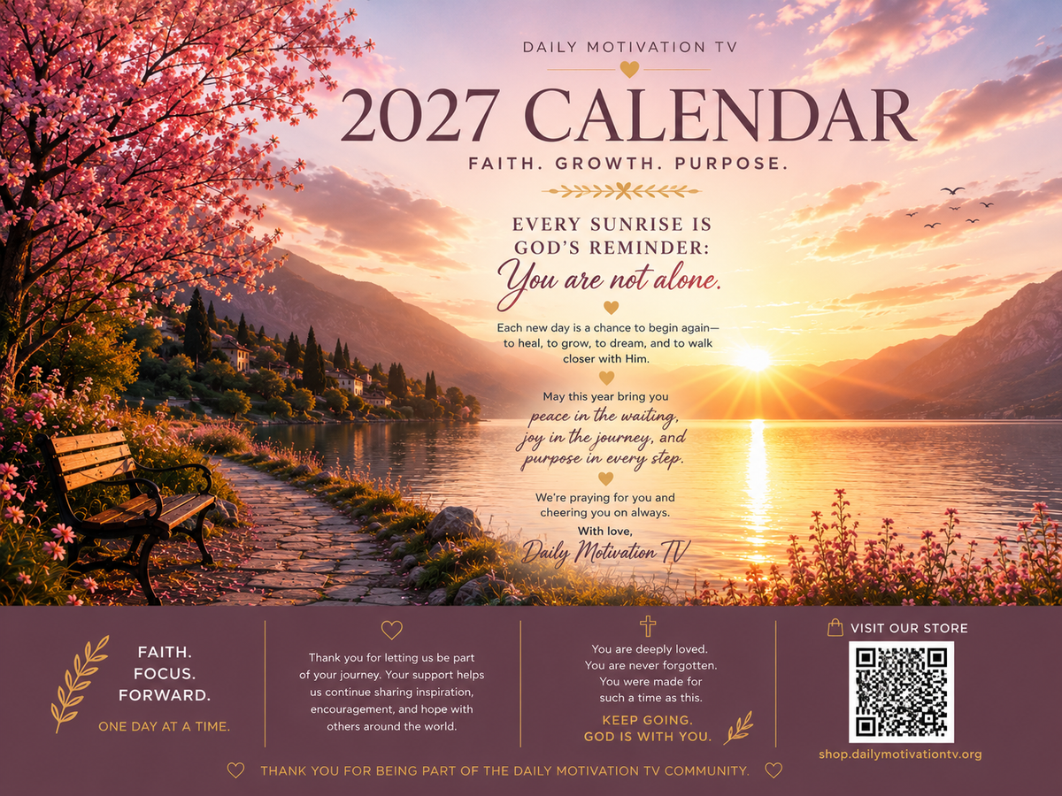 2027 Christian Wall Calendar – Faith, Growth & Purpose | Scripture Calendar