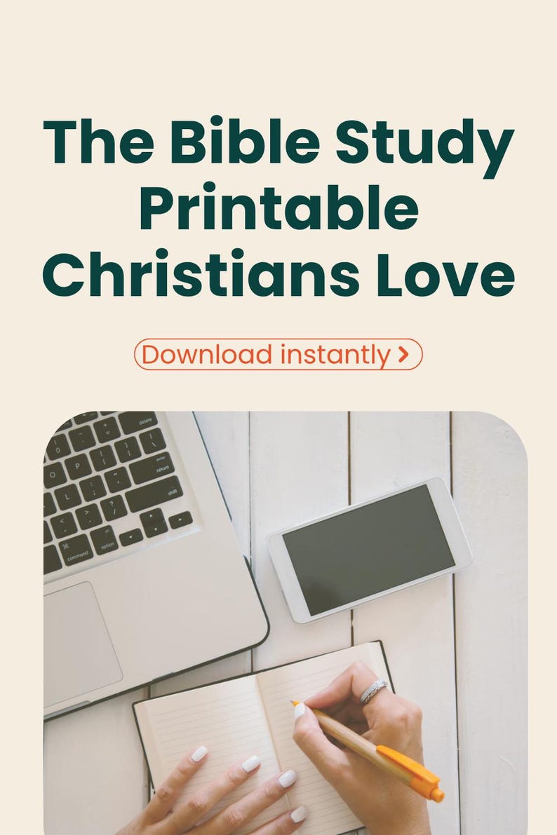 The Bible Study Printable Christians Love download instantly with laptop and notebook