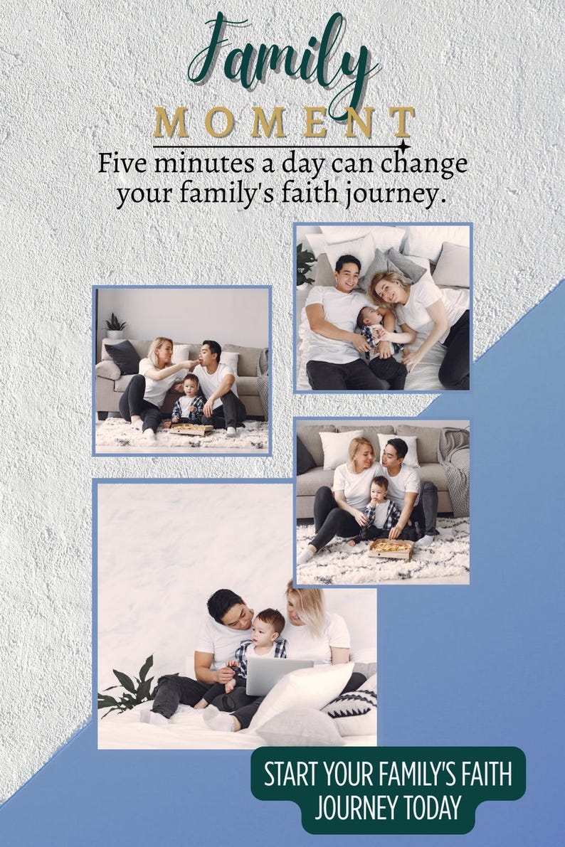 Family moment five minutes a day can change your family's faith journey