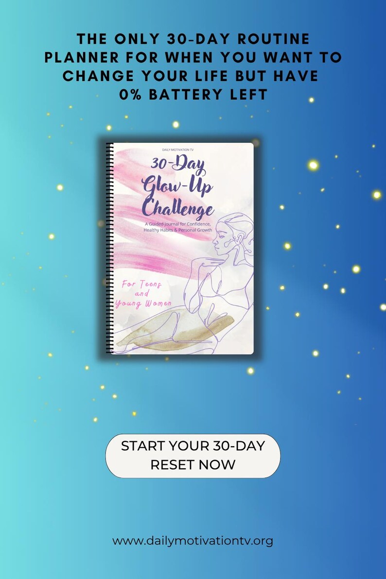 30 day routine planner cover detail