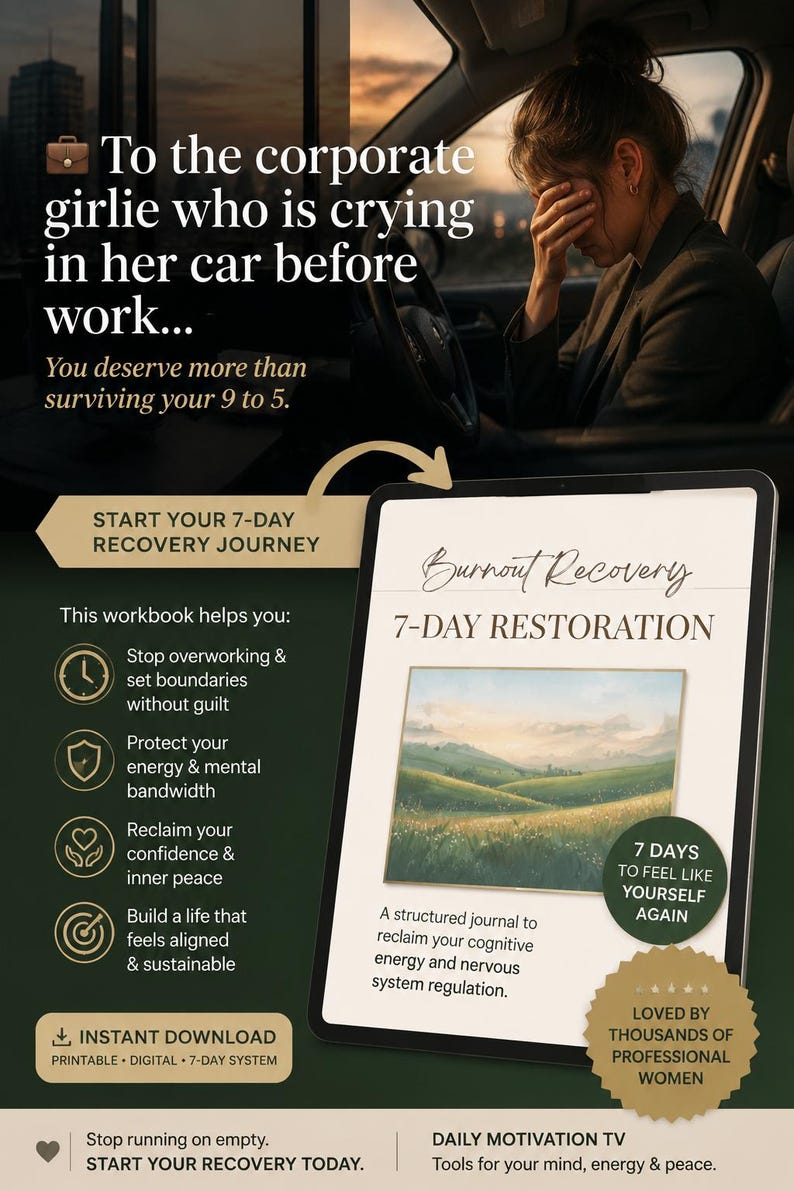 Feeling Exhausted 7-Day Burnout Recovery Workbook cover