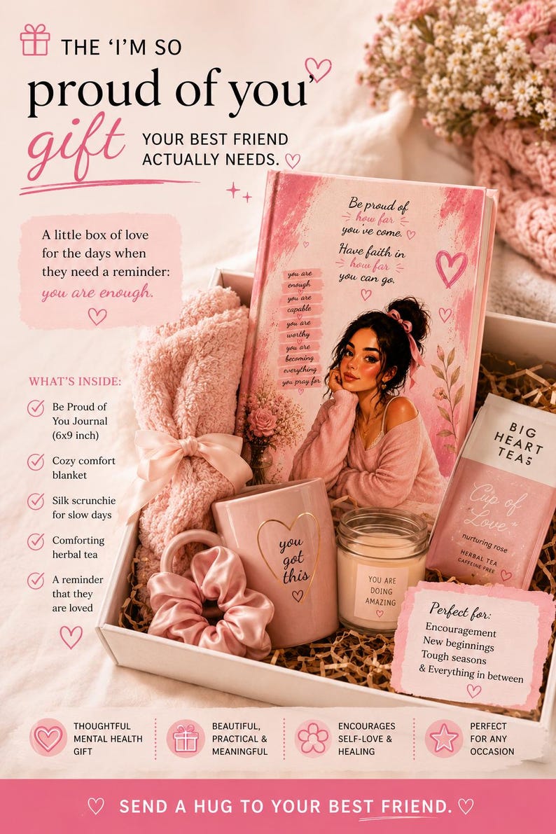 Self Love Journal styled with mug and candle